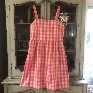 NWT Coral Gingham Dress